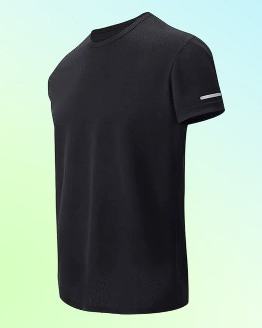 Men's Solid Color Short Sleeve Athletic T-Shirt