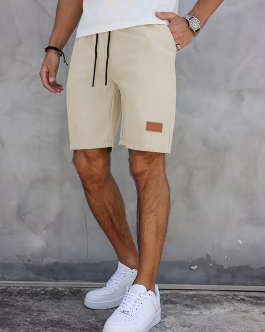 Leather Label Casual Shorts